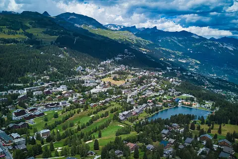 Ansicht von Crans-Montana