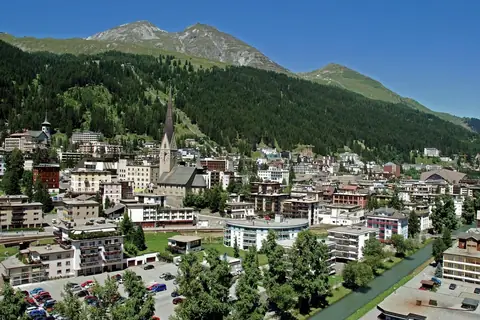 Ansicht von Davos