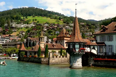 Ansicht von Oberhofen am Thunersee